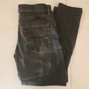 D23 Lucky Brand Mens 410 Athletic Slim Jeans Faded Black Denim W38 L32 RN80318